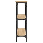 vidaXL Table console chêne sonoma 75x22 5x75 cm bois d'ingénierie