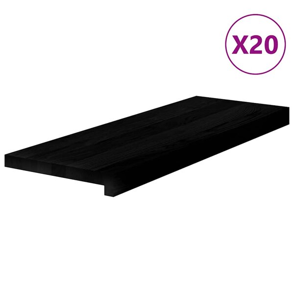 vidaXL Marches d'escalier 20 Pièces marron foncé 70x30x2 cm chêne massif