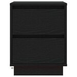 vidaXL Cabinet de chevet avec tiroir avec 2 Pièces Noir 39 x 34.5 x 50 cm