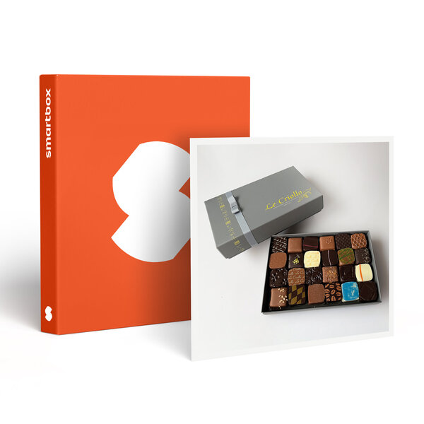 SMARTBOX - Coffret Cadeau Gourmandise à domicile : ballotin de 48 chocolats artisanaux - Gastronomie
