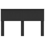 vidaXL Tête de lit Chêne noir 140 cm Bois d'ingénierie