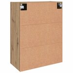 vidaXL Armoire Murale 2 Pièces Chêne artisanal 69 5 x 34 x 90 cm