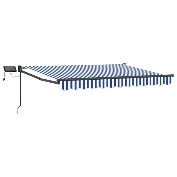 vidaXL Store rétractable manuel avec LEDs 3 5 x 2 m