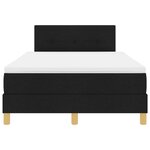 vidaXL Lit Box Spring avec Matelas & LED Noir 120x190 cm Tissu