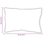 vidaXL Oreillers 2 Pièces Blanc 30 x 50 cm 85gsm 100  polyester