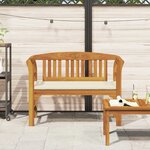 vidaXL Banc rose Naturel 114 x 46 x 82 5 cm Bois d'Acacia Massif