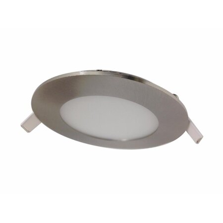 Spot led encastrable rond alu 6w - blanc chaud 2300k - 3500k - silamp