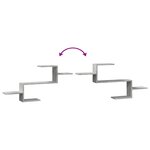 vidaXL Étagère murale gris béton 104x15x49 cm bois d'ingénierie