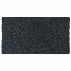 vidaXL Tapis de surface Rectangulaire Gris foncé 60 x 110 cm Jute