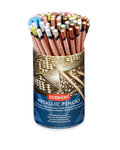 Crayons de couleur Derwent Metallic Pot x72