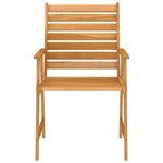 vidaXL Ensemble à manger de jardin 9 Pièces Bois d'acacia solide