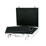 Valise aluminium pour ranger 288 muselets de champagne.