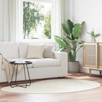 vidaXL Tapis Crème 140 x 200 cm Polyester