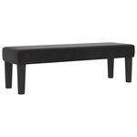 vidaXL Lit à ressorts avec matelas & banc noir 140x200 cm velours