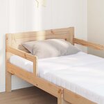 vidaXL Cadre de lit avec matelas Marron 80 x 200 cm Pin massif