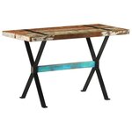 vidaXL Table à manger 120x60x76 cm Bois de récupération massif