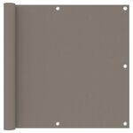 vidaXL Écran de balcon Taupe 90x500 cm Tissu Oxford