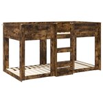 vidaXL Lit Superposé pour Enfants Chêne fumé 90 x 190 cm