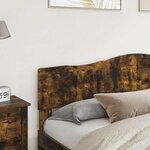 vidaXL Tête de lit Chêne fumé 200 cm Bois d'ingénierie