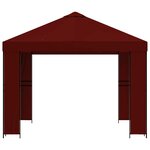 vidaXL Pavillon 3 x 3 m Bordeaux Polyester et Acier 190 gsm