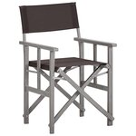 vidaXL Chaise de metteur en scène Bois massif d'acacia