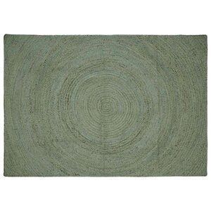 vidaXL Tapis de surface Vert olive 160 x 230 cm Jute