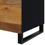 vidaXL Table basse 80x50x40 cm Bois de manguier solide et d'ingénierie