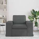 vidaXL Canapé Gris foncé 103 x 80 x 82 cm tissu