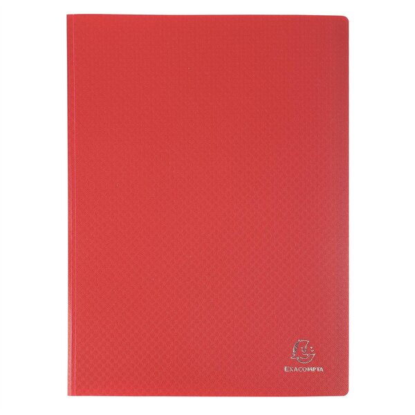 Protège-documents en polypropylène souple OPAK 40 vues - A4 - Rouge x 20 EXACOMPTA