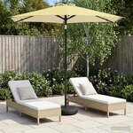 vidaXL Parasol de jardin avec lampes LED 230 x 230 cm Polyester