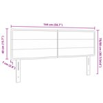 vidaXL Tête de Lit Design Lignes Noires 72 cm Tissu