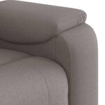 vidaXL Fauteuil inclinable Taupe Tissu