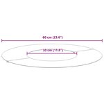 vidaXL Anneau arboricole plat   5 Pièces  Ø30/60 cm en acier résistant aux intempéries.