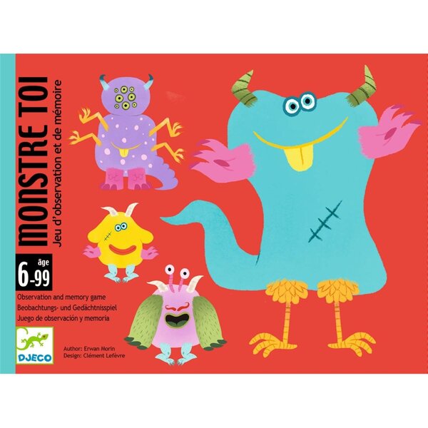 Djeco DJ05091 - Jeu d'observation et de mémoire - Monstre toi