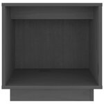 vidaXL Tables de chevet 2 Pièces Gris 40x30x40 cm Bois de pin solide