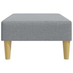 vidaXL Repose-pied gris clair 77x55x31 cm tissu