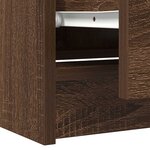 vidaXL Meuble TV chêne marron 60x35x54 cm bois d'ingénierie