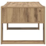 vidaXL Table basse Chêne artisanal 92 x 53 x 45 cm Bois d'ingénierie