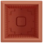 vidaXL Pot de Fleurs Carré 6 Pièces Rouge brique 23 x 23 x 17 5 cm