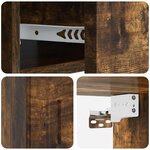vidaXL Cabinet de chevet mural Chêne fumé 49 x 34 5 x 20 cm