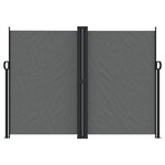vidaXL Auvent latéral rétractable anthracite 180x600 cm