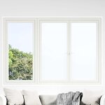 vidaXL Films pour fenêtre 3 Pièces statique dépoli blanc PVC
