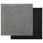 vidaXL Tapis 20 Pièces Gris 50 x 50 cm 100  Polypropylène
