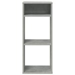 vidaXL Bibliothèque gris béton 34x31x80 cm bois d’ingénierie