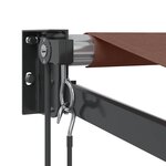 vidaXL Auvent rétractable automatique marron 350x250 cm