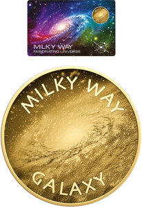 Monnaie MILKY WAY Fascinating Universe 1/1000 Oz Medaille Or