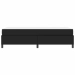 vidaXL Cadre de lit avec matelas Noir 100 x 200 cm Faux cuir