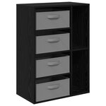 vidaXL Buffet Chêne noir 60 x 33 5 x 84 cm