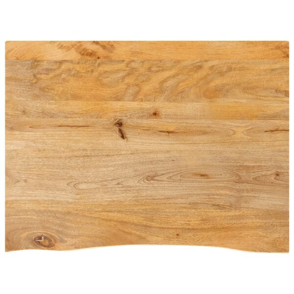 vidaXL Dessus de table à bord vivant 80x60x3 8 cm bois massif manguier
