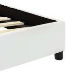 vidaXL Cadre de lit Blanc Similicuir 100 x 200 cm